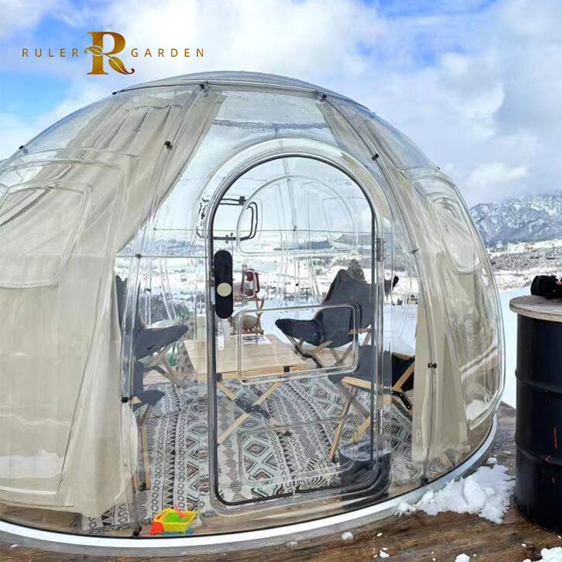 Igloo Tent Outdoor Transparent Sliding Door