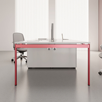 Poste de travail modulaire sur mesure avec cloison de bureau, bureau cubique multi-postes pour aménagement de bureau ouvert
