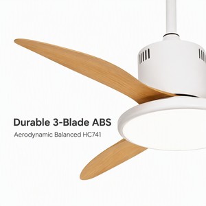35W BLDC 52 Inch <b>Ceiling</b> <b>Fan</b> with Light <b>Remote</b> <b>Control</b> Silent 6-Speed 5000CFM for Living Room Bedroom Home - Product Image 2