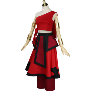 Costume Cosplay di Halloween Anime <span class=keywords><strong>Avatar</strong></span>: L'Ultimo Dominatore dell'Aria, Pantaloni Bumi Omashu Katara, Componenti in Poliestere, Unisex per Adulti - Product Image 2