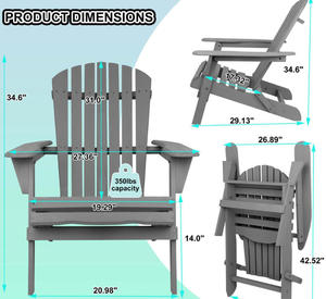 STG Chaises pliantes de loisirs et transats de plage en bois massif, style européen et américain, prix abordable, pour l'extérieur, la cour et la plage - Product Image 6