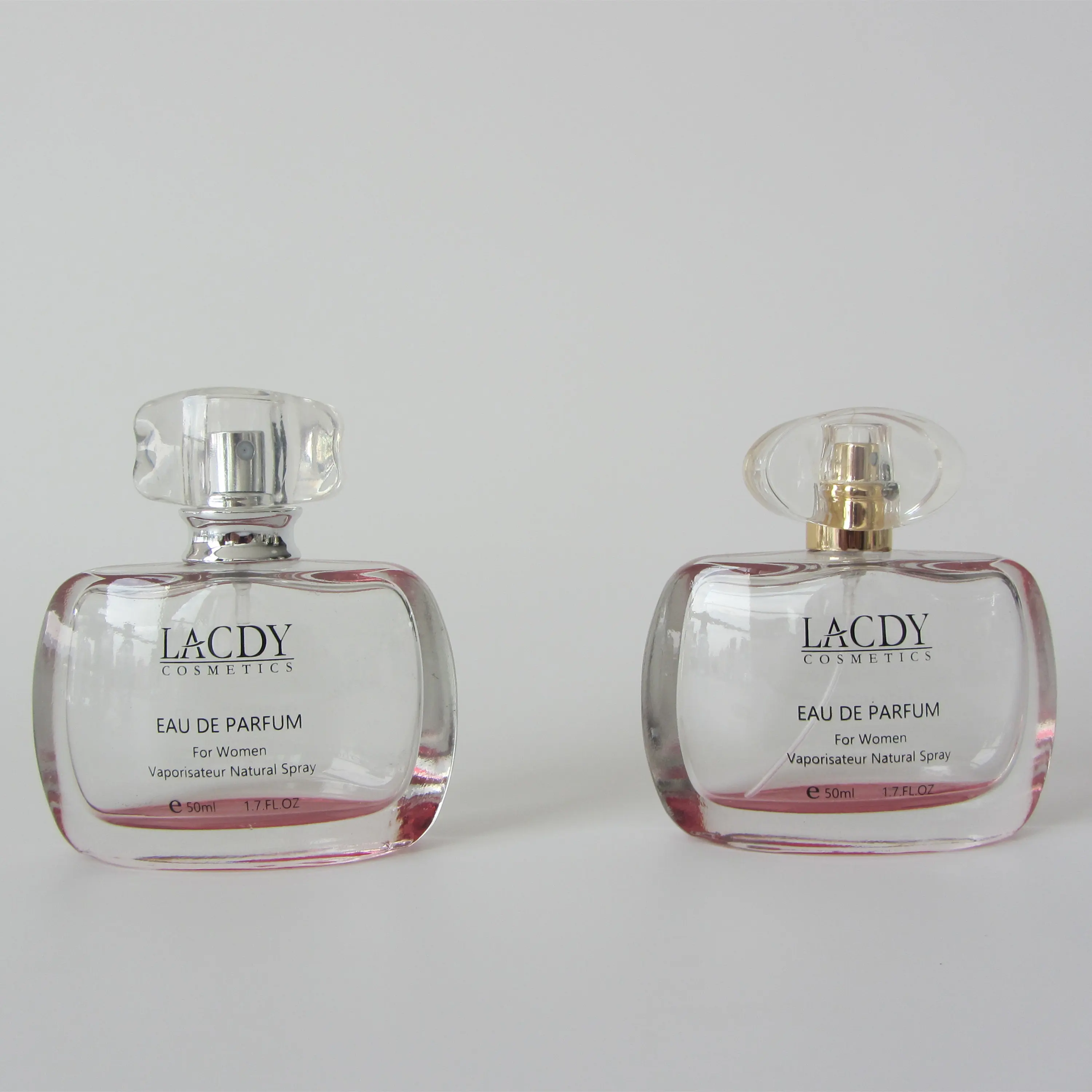 30ml 50ml 100ml Gradient color clear Perfume unique glass bottle