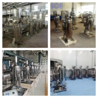 Centrifuge Tubular Kecepatan Tinggi Kelas Profesional Motor 3kw Kapasitas 501-1000l/jam Skala Industri Bantalan Kontinu 380V Mudah Dioperasikan
