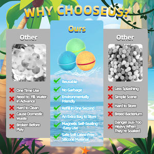 Tadatu giocattolo estivo gioco all'aperto 10CM grande Splash magnetico palla bomba ad acqua veloce Auto filling riutilizzabili <span class=keywords><strong>palloncini</strong></span> d'acqua per adulti - Product Image 3