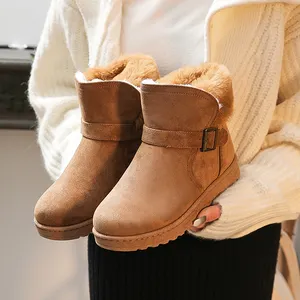 Wenhou कारखाने के नए अनुकूलन योग्य गर्म महिलाओं के जूते गैर-पर्ची गर्म टखने के बर्फ जूते
