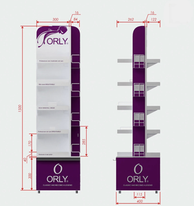 Présentoir à vernis à <span class=keywords><strong>ongles</strong></span> Ray Custom, design moderne, pour salon, magasin de détail, présentoir rotatif sur pied. - Product Image 6