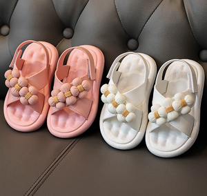 Chaussures pour enfants, sandales de plage pour bébés filles, imprimées avec strass, semelles antidérapantes en PVC, idéales pour l'été - Product Image 4