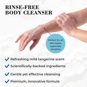 Gel de Ducha Natural de Marca Privada con Aloe, Sin Residuos, Sin Enjuague, <span class=keywords><strong>Espuma</strong></span> <span class=keywords><strong>Limpiadora</strong></span> sin Agua para Personas Mayores y Campamentos - Product Image 2