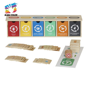 <span class=keywords><strong>เกม</strong></span>คัดแยก<span class=keywords><strong>ขยะ</strong></span>ไม้รีไซเคิล Magicolor เป็นมิตรกับสิ่งแวดล้อม สำหรับเด็กอายุ 3-10 ปี ของเล่นเสริมพัฒนาการ พร้อมการ์ดจำแนกประเภทและถังขยะ - Product Image 3