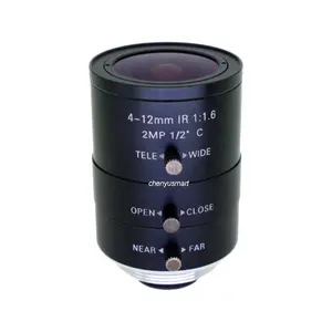 1/2 “4-12毫米 2MP C 装载变焦 cctv 镜头用于机器视觉
