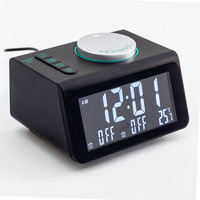 Digitale klokradio met dubbele alarmfunctie, dubbele USB-oplaadpoorten, 5 niveaus helderheidsdimmer voor kinderen