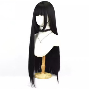 Peluca Larga y Lisa Estilo Lolita Princesa, 80cm, Marrón, Cobertura Total, Fibra Resistente a Altas Temperaturas, 100% Densidad, para Chicas, Estilo Anime - Product Image 2