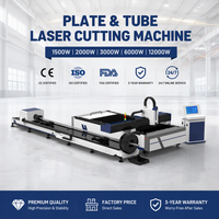 Machine de découpe laser pour tubes et tôles 3015 à haute rigidité pour ateliers de fabrication de tôlerie, facile à utiliser, certifiée CE ISO