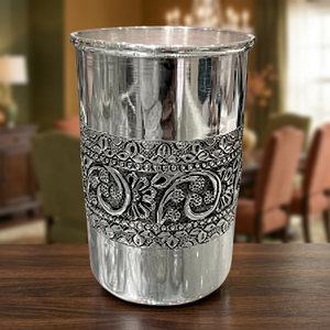 Verre en acier inoxydable à double paroi, motif floral vintage, cadeau de fête pour adultes - Product Image 5