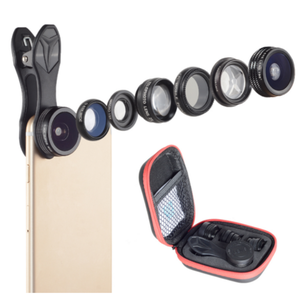 ملحقات هواتف أخرى: طقم عدسات كاميرا للهواتف الذكية 7 في 1، يتضمن عدسة بورتريه 2x وعدسة عين السمكة وعدسة واسعة الزاوية وعدسة ماكرو - Product Image 5