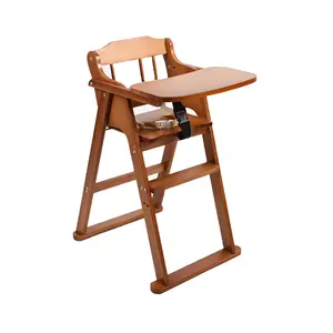 High Quality Wooden Children'S High Chair Baby Sitting Eating Dining Feeding High Kids Chair
