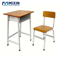 Bureau et chaise d'étudiant en bois personnalisables, bureau de formation scolaire, chaises et tables de classe, mobilier scolaire