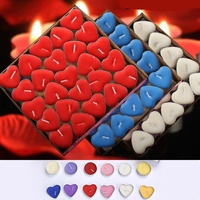 2-Stunden Herzförmige Rauchfreie Kerze für Geburtstage, Qixi-Festival, Valentinstag, Heiratsanträge, Kleine Hochzeiten - Modell 750 #   Dekorativ
