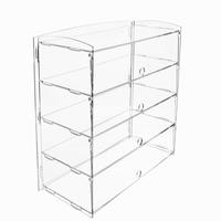Acryl Bäckerei Schrank, montiert Klare Acryl Bäckerei Vitrine Kuchen Vitrine große Kristall Acryl Vitrinen