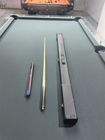 Queue de billard de haute qualité en érable de 13 mm/10 mm, 1/2, 2 pièces, avec joint en acier inoxydable, manche en ébène, légère, durable, snooker