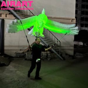 Marioneta <span class=keywords><strong>de</strong></span> Pájaro Inflable con Luces LED para Jardín, Patio, Fiesta Nocturna, Espectáculo - Product Image 6