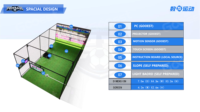 GOOEST Terrain de Jeu Interactif en Mousse pour Football, Aire de Jeux Intérieure pour Enfants, Équipement de Parc d'Attractions 6m*4m*3m pour Usage Domestique