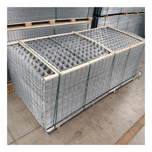 PVC 코팅 용접 철망 울타리 패널 12 게이지 8ft x 4ft 2x2 아연 도금 철 와이어 malla electrosoldada 75mm 50mm - Product Image 6