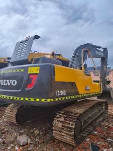 Excavadora de segunda mano Volvo Ec210Dl usada maquinaria de construcción Ec210B Ec380 original buen estado Excavadora hidráulica sobre orugas - Product Image 2