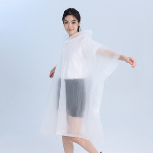 DD2556 Logo personalizzato Poncho impermeabile EVA impermeabile con cappuccio da pioggia per il ciclismo Poncho impermeabile - Product Image 4