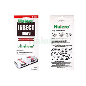 Haierc Ménage Non Toxique Lutte Antiparasitaire Sticky Pliable Paper Board Bug Spider Ant Cricket Cockroach Glue Trap - Product Image 6