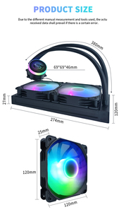 Venta directa de fábrica Enfriador de <span class=keywords><strong>CPU</strong></span> de refrigeración por agua de alto rendimiento Disipador de calor Enfriador de líquido de <span class=keywords><strong>CPU</strong></span> para computadoras de juegos - Product Image 5