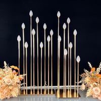 Lampe de chemin LED en forme de boule à bulles en métal doré, AC Bluetooth IP33, lampe électronique pour allée, décoration de centre de table de mariage