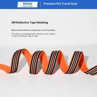 Laisse pour chien en nylon transfrontalière, nouvelle, avec poignée confortable et sangle réfléchissante, modèle U3001, Chine, sans motif/décoration, en stock, vente en gros