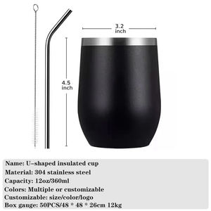 12oz Custom Logo 304 Stainless Steel <strong>Mini</strong> <strong>Egg</strong> Cup U Shaped Vacuum Insulated <strong>Mug</strong> for Household Use Business Gifts Daily Drinking - Product Image 4