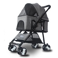 Poussette pour animaux de compagnie avec logo personnalisé, poussette pour animaux de compagnie en plein air, poussette pour animaux de compagnie Teddy, petite poussette pour chat, poussette pliable pour animaux de compagnie, poussette pour chien portable de luxe, poussette pour animaux de compagnie en gros