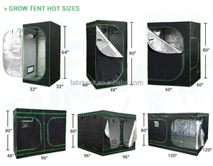 Customized Garden Greenhouse Dark Room Hydroponic PlAnting Tents Mylar 600d Grow Container Tent