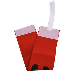 Banda de brazo de capitán ajustable de alta calidad para equipos de fútbol: Tejido elástico suave con cierre de <span class=keywords><strong>cinta</strong></span> mágica, opción de logotipo personalizado - Product Image 4