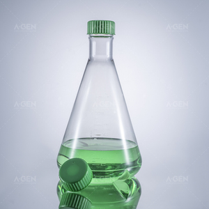 Flacon Erlenmeyer en plastique de culture cellulaire stérile jetable Couvercle respirant ou couvercle scellé Flacon conique de 1000ml - Product Image 3