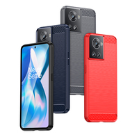 Oneplus — coque de téléphone portable, en fibre de carbone TPU souple brossé, antichoc, pour oneplus 10R ou Oneplus ACE