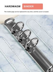 Custom Pu Leather Zipper Binder Cash Budget Book Planner Organizer Travelers <b>Journal</b> Notebook - Product Image 4