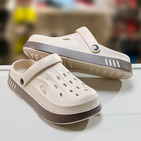 Nouveau Design 2025 Chaussures de Plage Unisexe Personnalisées à Plateforme en EVA, de Haute Qualité, Respirantes et Imperméables, pour Hommes, Maison et Plage, Sabots d'Été