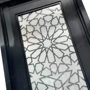 Puerta de Entrada Doble de Hierro Forjado de Diseño Americano de Lujo, Puerta de Jardín de Hierro de Alta Calidad y Económica - Product Image 5