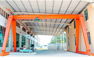 Grúa pórtico monoviga de 10t, grúa industrial profesional montada sobre rieles, grúa elevadora de patio móvil, SEVENCRANE Shop - Product Image 4