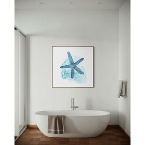 Décoration murale en papier d'art sur le thème des étoiles de mer pour les chambres à thème plage et les accents intérieurs côtiers - Product Image 2