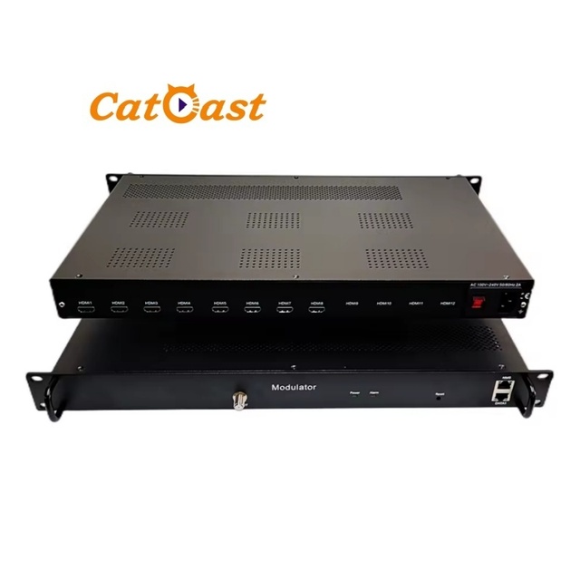 Digital TV Multi-carriers H.264 HD to RF DTMB Encoder Modulator