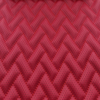 Panneau en cuir PVC perforé 3 mm, gaufré et débossé, broderie en nylon 6 plis pour sièges de voiture, chaises et mobilier d'extérieur