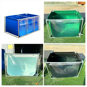 Bâche en PVC de taille personnalisée, tissu pour étang à poissons, aquarium en plastique PVC, aquarium d'aquaculture, étang avec support en acier inoxydable - Product Image 5