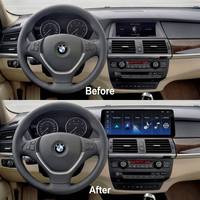 Écran tactile OLED de 12,8 pouces, résolution 1920x720, grand écran intégré, système Linux, 1 an de garantie pour BMW Série 5 X5 X6 E69 2008-2009