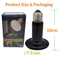 Lampe chauffante en spirale en céramique pour reptiles, tortues, lézards - Mini veilleuse écologique à température contrôlée pour la conservation de la chaleur