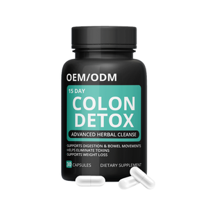 LIFEWORTH usus besar kesehatan 15 hari membersihkan kapsul detoks dengan Psyllium Husk dan probiotik - Product Image 1